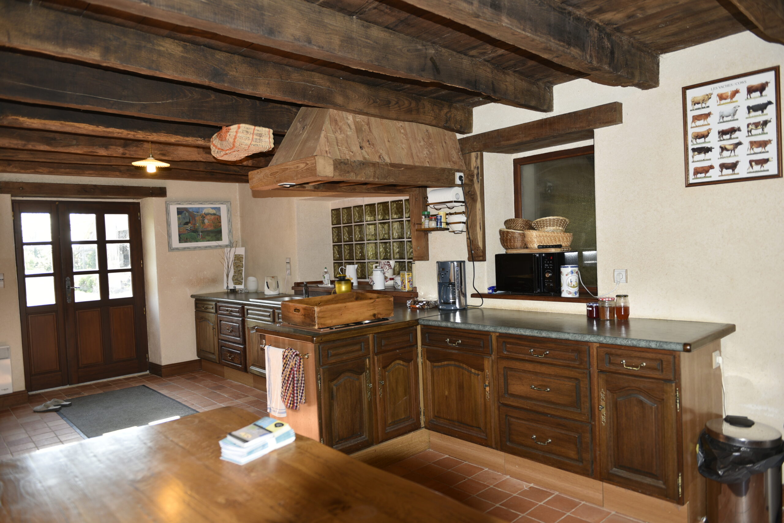 cuisine partagée chambres d'hôtes Bretagne sud